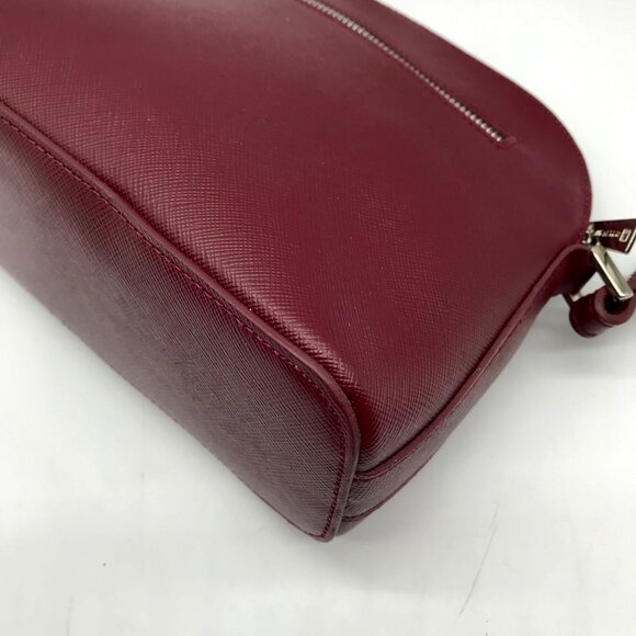 Lancaster Paris Burgundy Saffiano Leather  Crossbody Bag - Picture 8 of 10